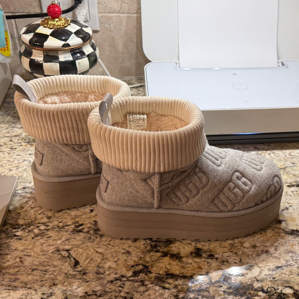 UGG Gray Ankle Booties